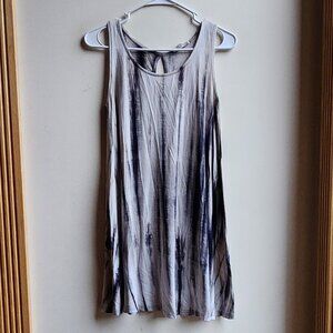 Rolla Coster Gray/Purple Tie Dye Tank Top Size Small